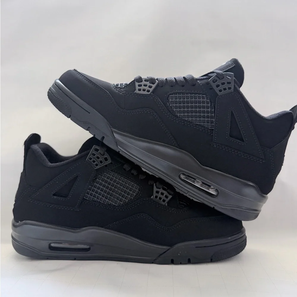 Jordan Men's All-Black Low-Top Basketball Sneakers - Picture 3 of 7